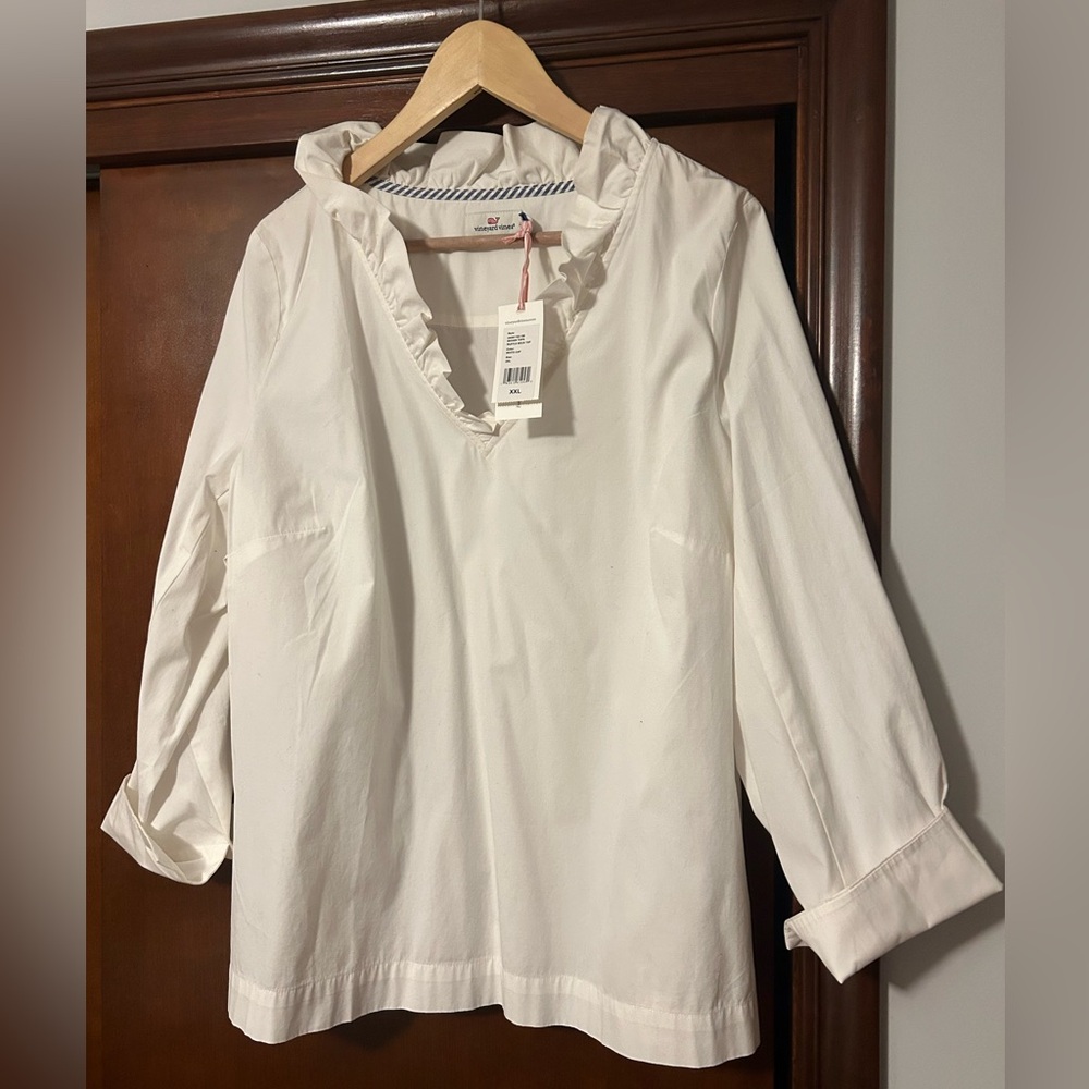 Vineyard Vibes Women’s Ruffle top XXL NWT